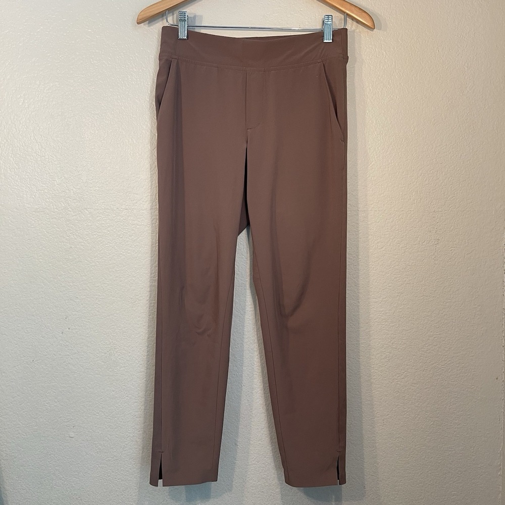 Athleta 0P Brooklyn Ankle Pant Mineral Brown 27"x25" Lightweight Comfort Work